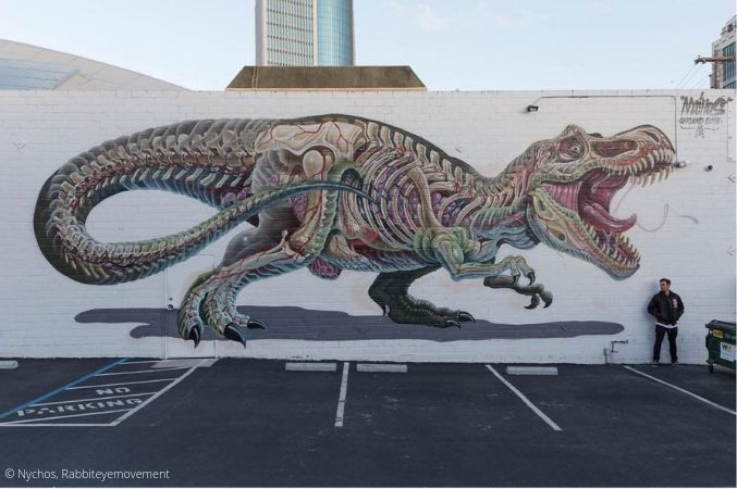 Nychos T-Rex Mural Nychos T-Rex Mural